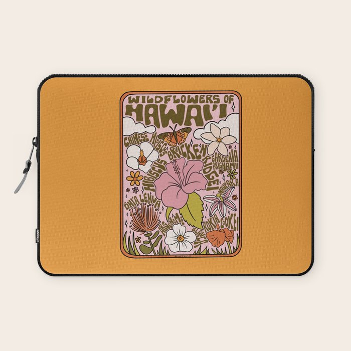 Hawaii Wildflowers Laptop Sleeve Gallery Image 1