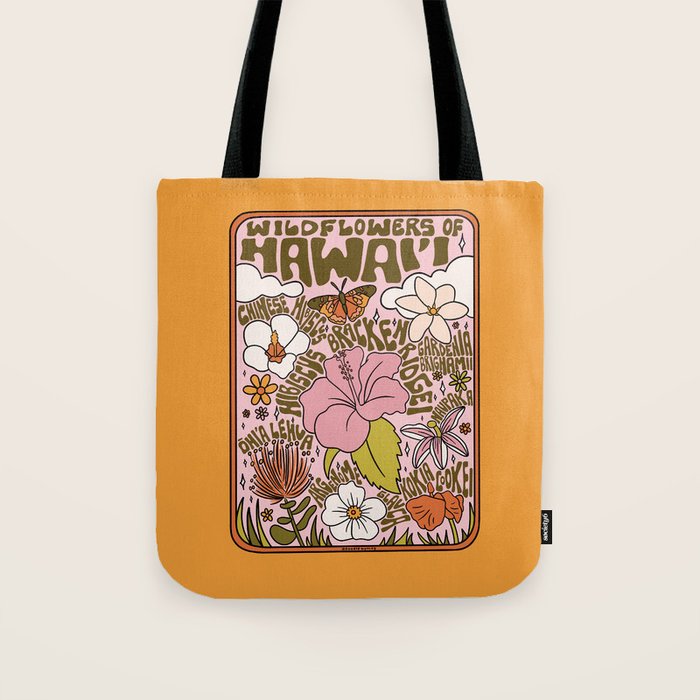 Hawaii Wildflowers Tote Bag Gallery Image 1