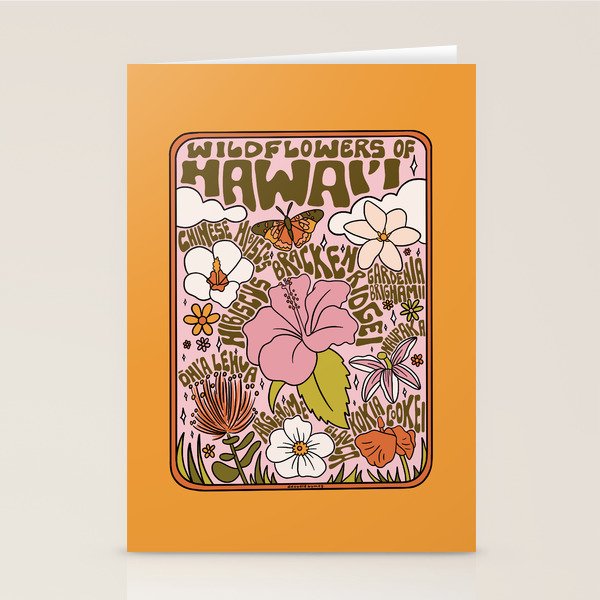 Hawaii Wildflowers Stationery Card Gallery Image 1