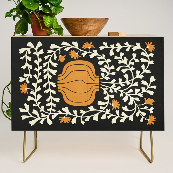 Golden Vase | Summer Bloom: Matisse Night Edition Credenza Gallery Image 1