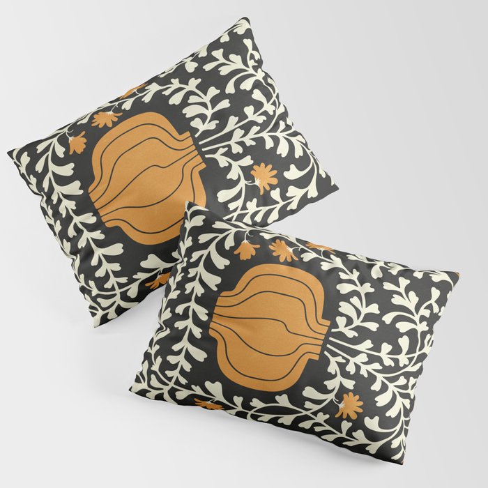 Golden Vase | Summer Bloom: Matisse Night Edition Pillow Sham Gallery Image 3