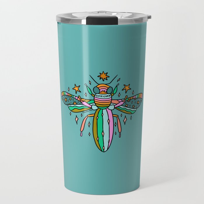 Capricorn Bee Travel Mug Gallery Image 1