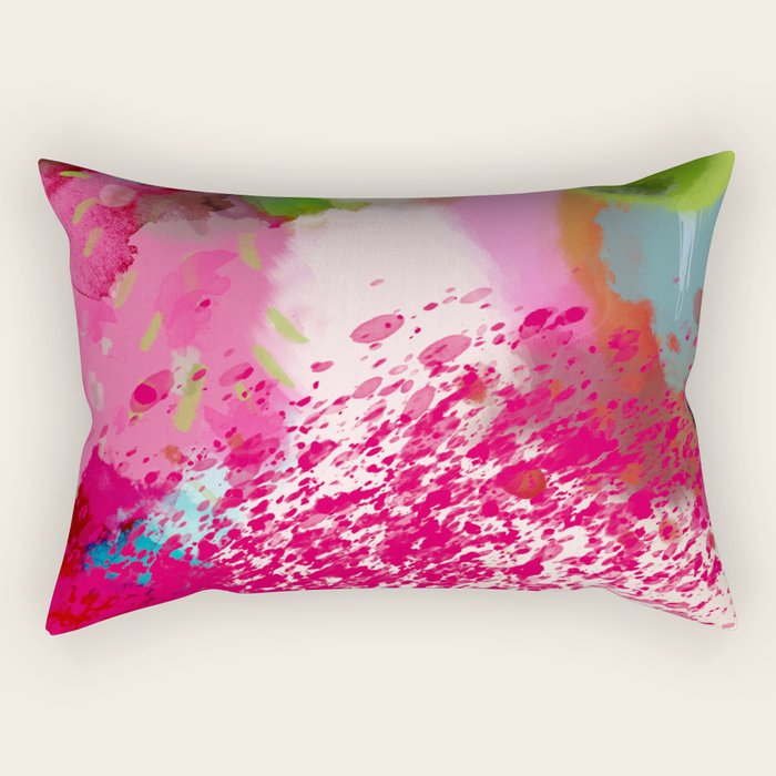 pink landscape Rectangular Pillow Gallery Image 1