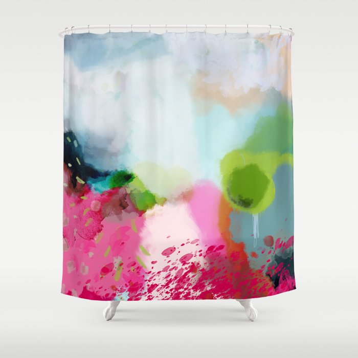 pink landscape Shower Curtain Gallery Image 1