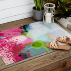 pink landscape Outdoor Rug Gallery Image 2