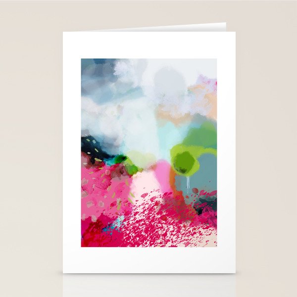 pink landscape Stationery Card Gallery Image 2