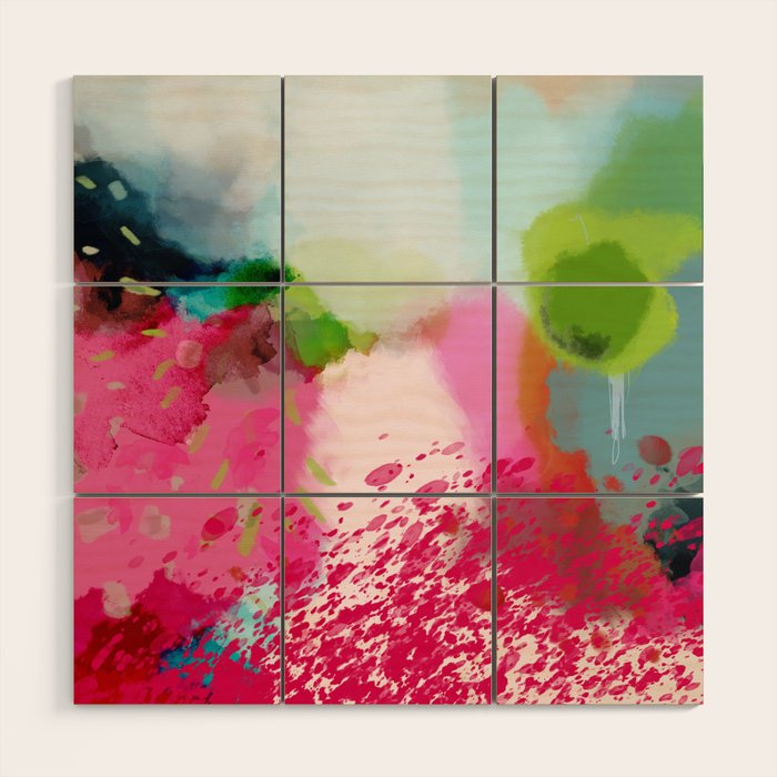 pink landscape Wood Wall Art Gallery Image 1