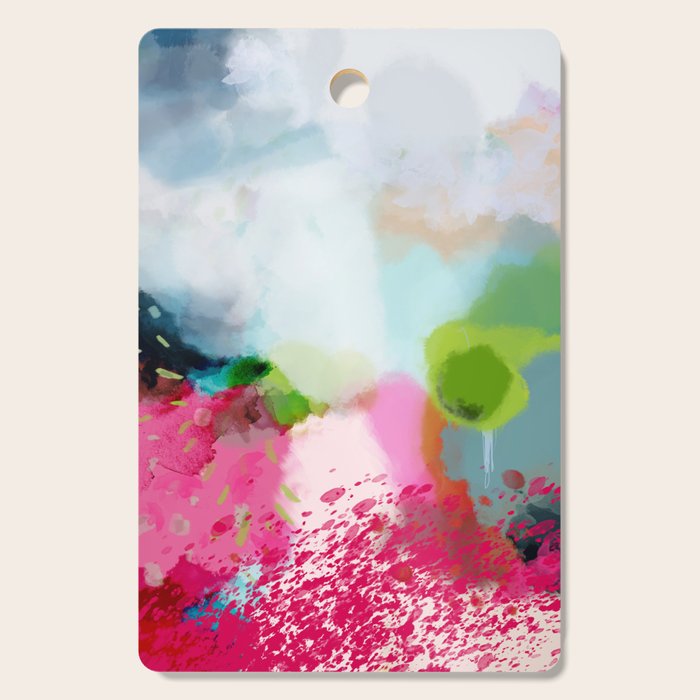 pink landscape Cutting Board Gallery Image 1