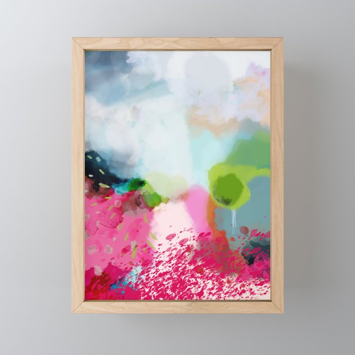 pink landscape Mini Art Print Gallery Image 1