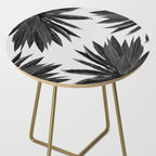 Agave Cactus Black & White Side Table Gallery Image 2