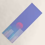 Abstract geometric pixel city 6 Yoga Mat Gallery Image 1