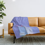 Abstract geometric pixel city 6 Throw Blanket Gallery Image 1