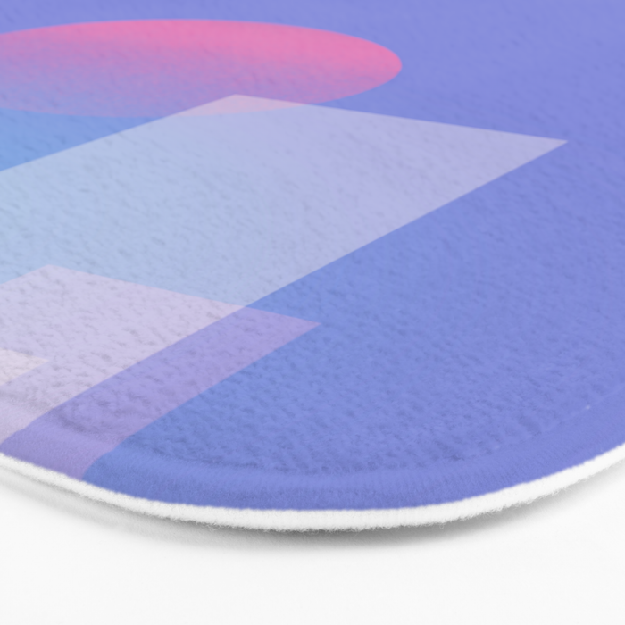 Abstract geometric pixel city 6 Bath Mat Gallery Image 3