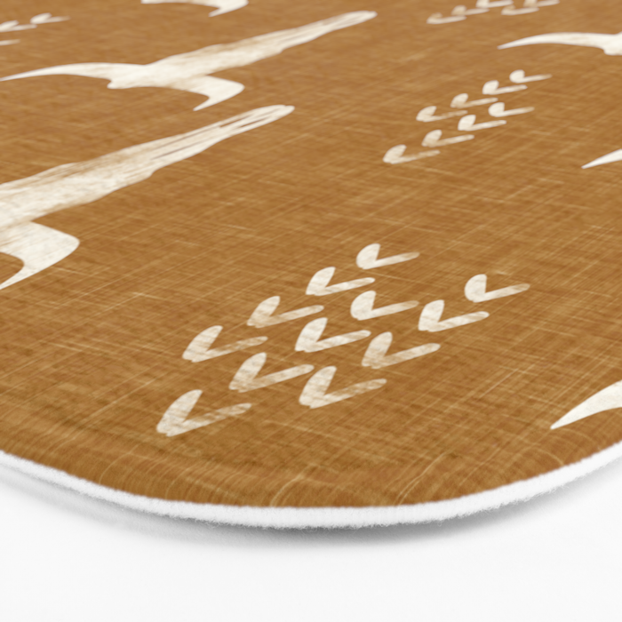 desert skulls - southwest cow skull - gold Bath Mat Gallery Image 3