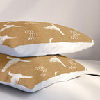 desert skulls - southwest cow skull - gold Pillow Sham Gallery Image 3