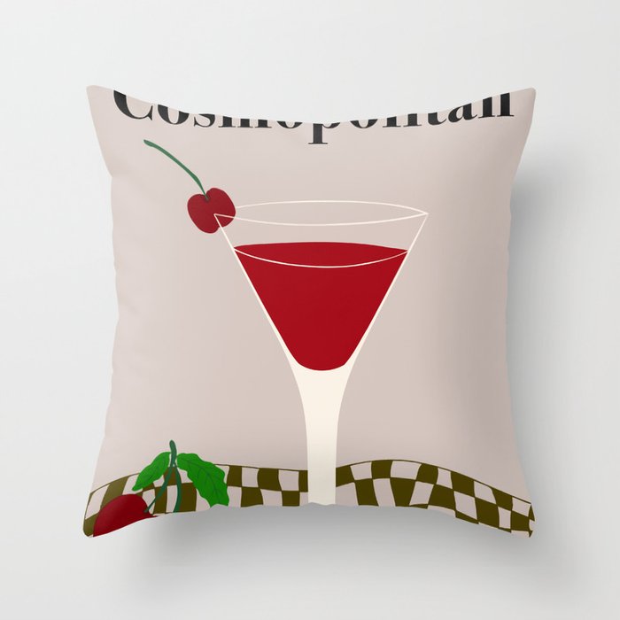Cosmopolitan Cocktail Throw Pillow Gallery Image 6