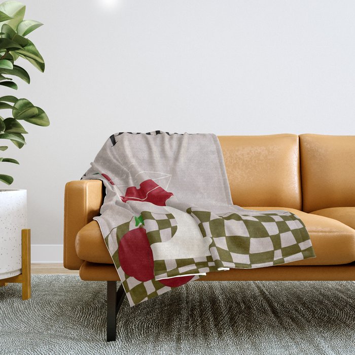 Cosmopolitan Cocktail Throw Blanket Gallery Image 1