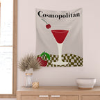 Cosmopolitan Cocktail Wall Tapestry Gallery Image 2
