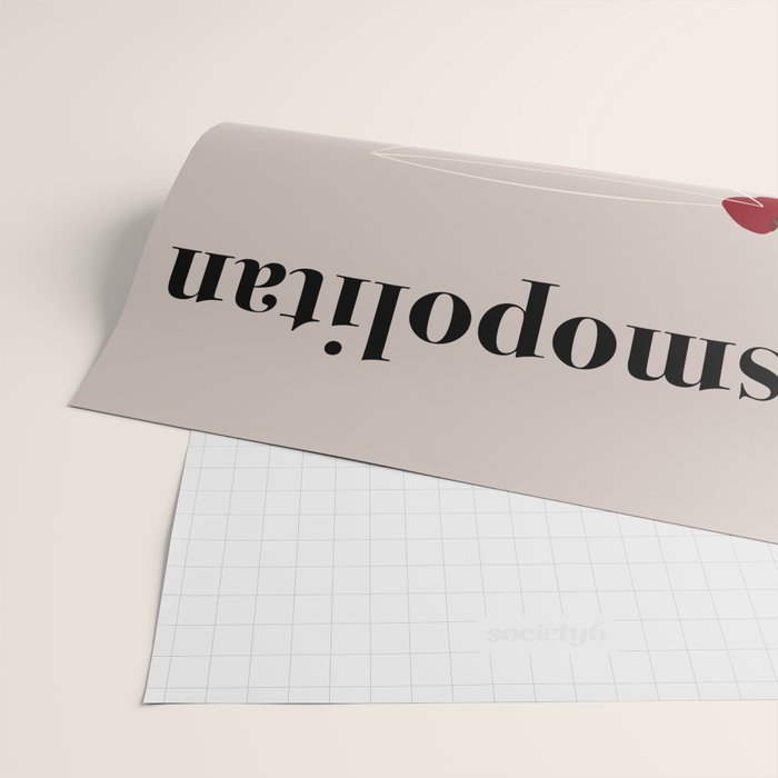 Cosmopolitan Cocktail Wrapping Paper Gallery Image 2