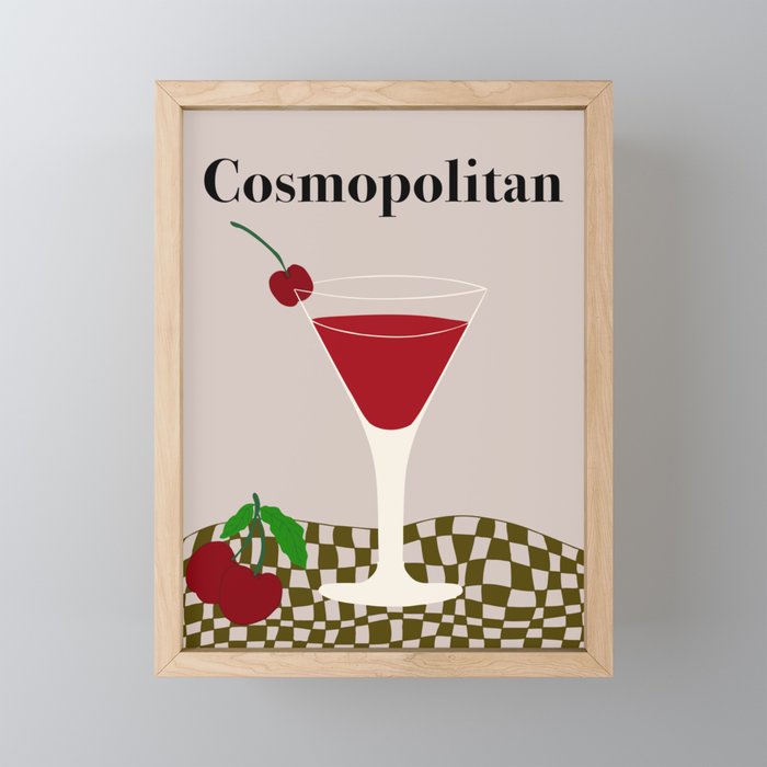 Cosmopolitan Cocktail Mini Art Print Gallery Image 1