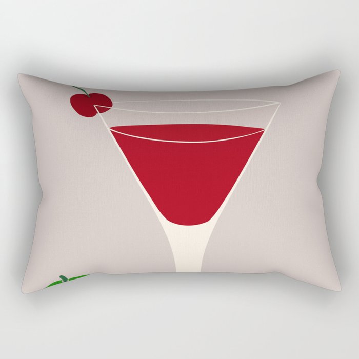 Cosmopolitan Cocktail Rectangular Pillow Gallery Image 1