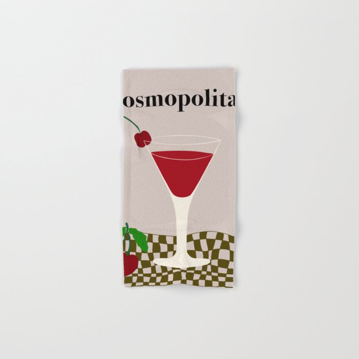 Cosmopolitan Cocktail Bath Towel Gallery Image 1