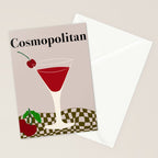 Cosmopolitan Cocktail Stationery Card Gallery Image 2