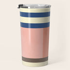 Colorful Geometric Design Bright Pastel Tones Travel Mug Gallery Image 3