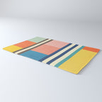 Colorful Geometric Design Bright Pastel Tones Rug Gallery Image 3