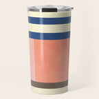 Colorful Geometric Design Bright Pastel Tones Travel Mug Gallery Image 1