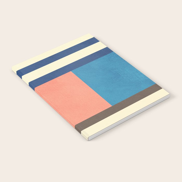 Colorful Geometric Design Bright Pastel Tones Notebook Gallery Image 1