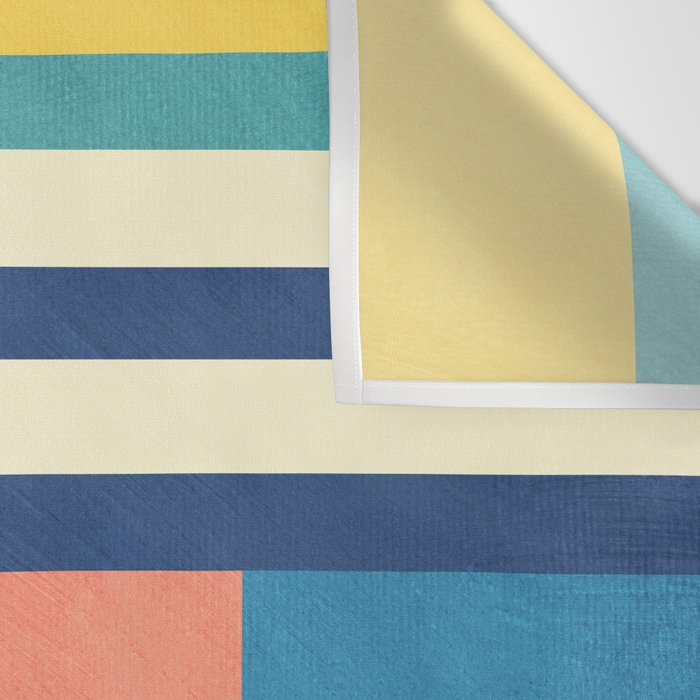 Colorful Geometric Design Bright Pastel Tones Wall Tapestry Gallery Image 3
