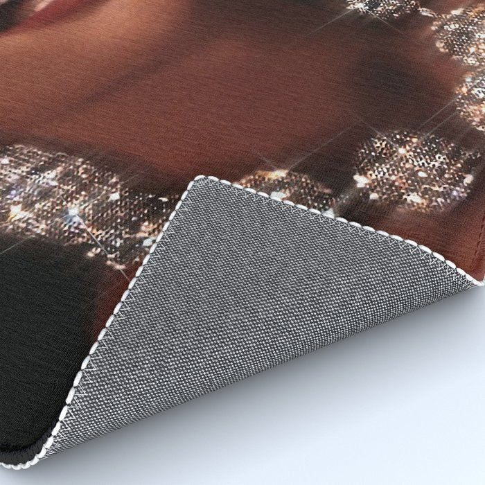 FINISH TOUCH | glitter collage art | sparkle diamonds | rich and fabulous | red lips | classic Rug Gallery Image 4