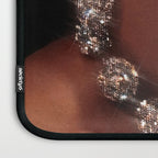 FINISH TOUCH | glitter collage art | sparkle diamonds | rich and fabulous | red lips | classic Laptop Sleeve Gallery Image 3