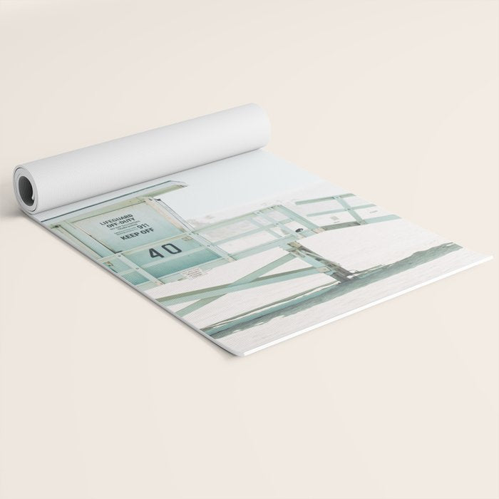 Lifeguard Tower Yoga Mat Gallery Image 2