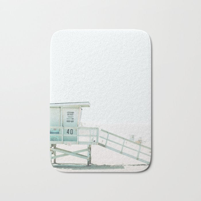 Lifeguard Tower Bath Mat Gallery Image 1