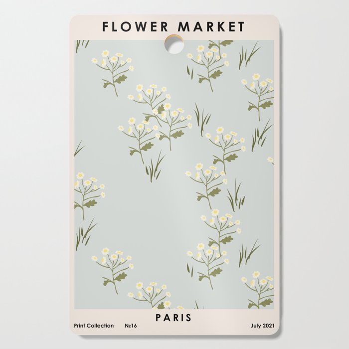 Flower market. Paris Cutting Board Gallery Image 1