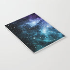 Purple Teal Galaxy Nebula Dream #1 #decor #art #society6 Notebook Gallery Image 3