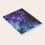Purple Teal Galaxy Nebula Dream #1 #decor #art #society6 Notebook Gallery Image 2