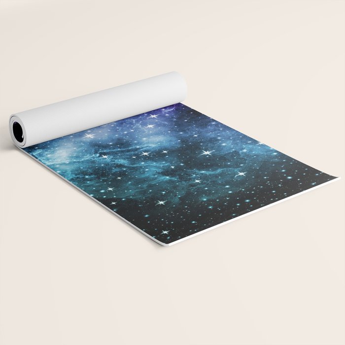 Purple Teal Galaxy Nebula Dream #1 #decor #art #society6 Yoga Mat Gallery Image 2
