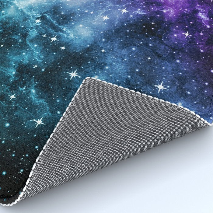 Purple Teal Galaxy Nebula Dream #1 #decor #art #society6 Rug Gallery Image 4