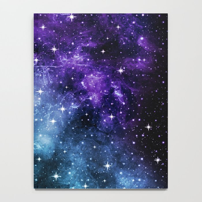 Purple Teal Galaxy Nebula Dream #1 #decor #art #society6 Notebook Gallery Image 4