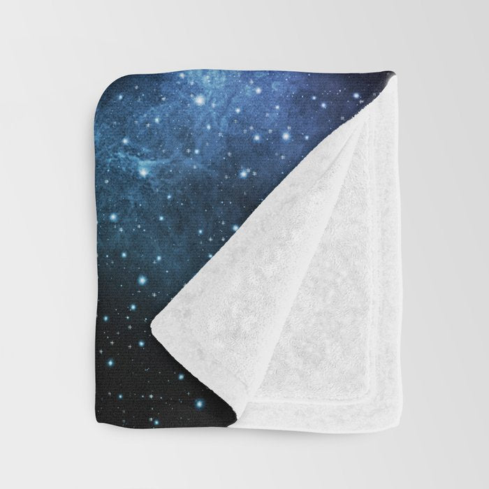 Purple Teal Galaxy Nebula Dream #1 #decor #art #society6 Throw Blanket Gallery Image 3