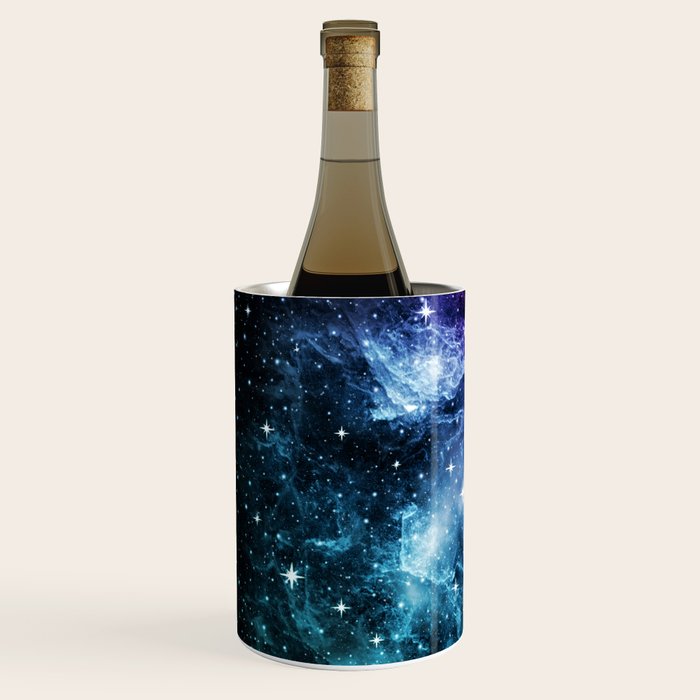Purple Teal Galaxy Nebula Dream #1 #decor #art #society6 Wine Chiller Gallery Image 2