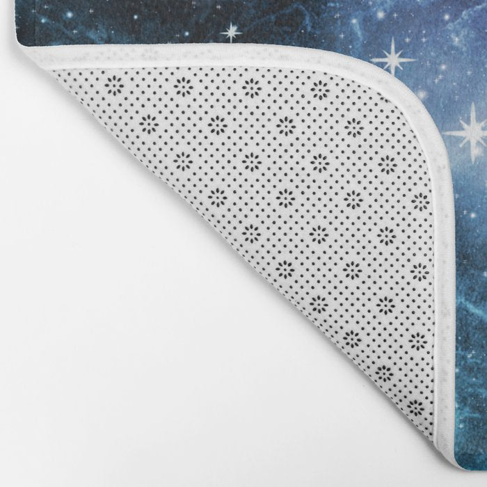 Purple Teal Galaxy Nebula Dream #1 #decor #art #society6 Bath Mat Gallery Image 2