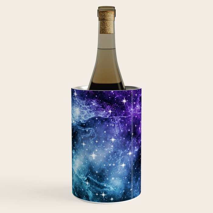 Purple Teal Galaxy Nebula Dream #1 #decor #art #society6 Wine Chiller Gallery Image 1
