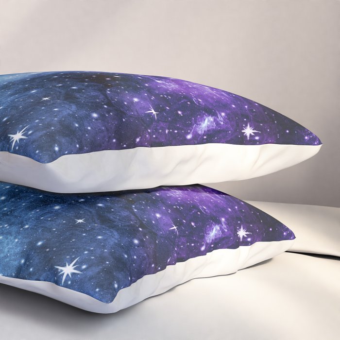 Purple Teal Galaxy Nebula Dream #1 #decor #art #society6 Pillow Sham Gallery Image 3