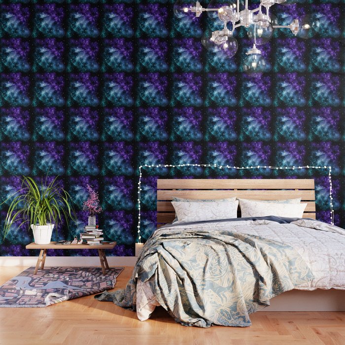 Purple Teal Galaxy Nebula Dream #1 #decor #art #society6 Wallpaper Gallery Image 1