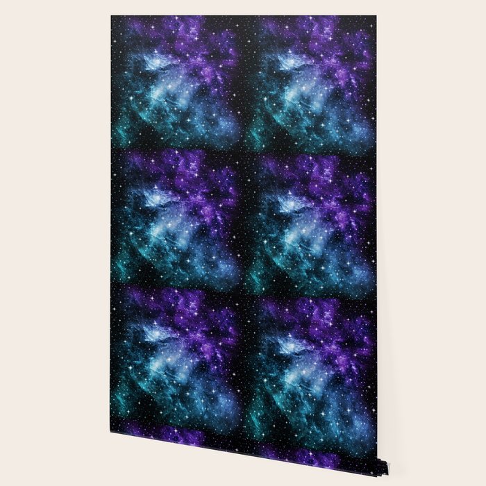 Purple Teal Galaxy Nebula Dream #1 #decor #art #society6 Wallpaper Gallery Image 2