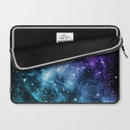Purple Teal Galaxy Nebula Dream #1 #decor #art #society6 Laptop Sleeve Gallery Image 2